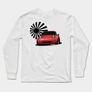 Miata MX-5 NA Red Long Sleeve T-Shirt